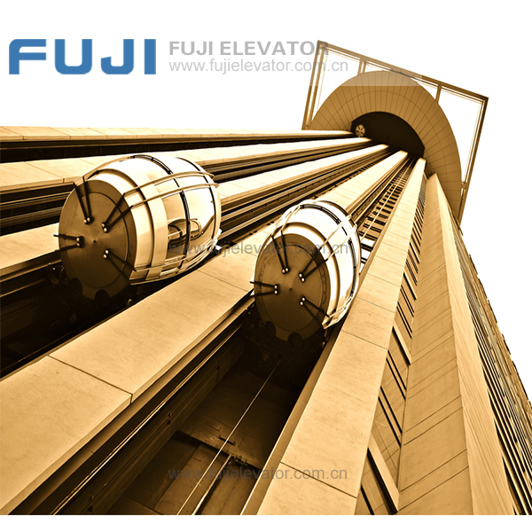 Customizable Panoramic Passenger Elevator Advanced Round Glass Lift