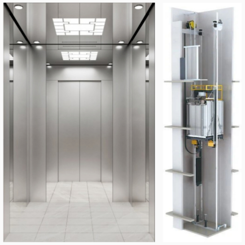 2-6 Floors 400kg/450kg/630kg Small Lift Elevators for Home Villa House Apartment