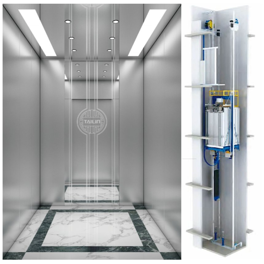 Low to MID-Rise Domestic Traction Lifts Passenger Elevator with/Without Small Machine Room