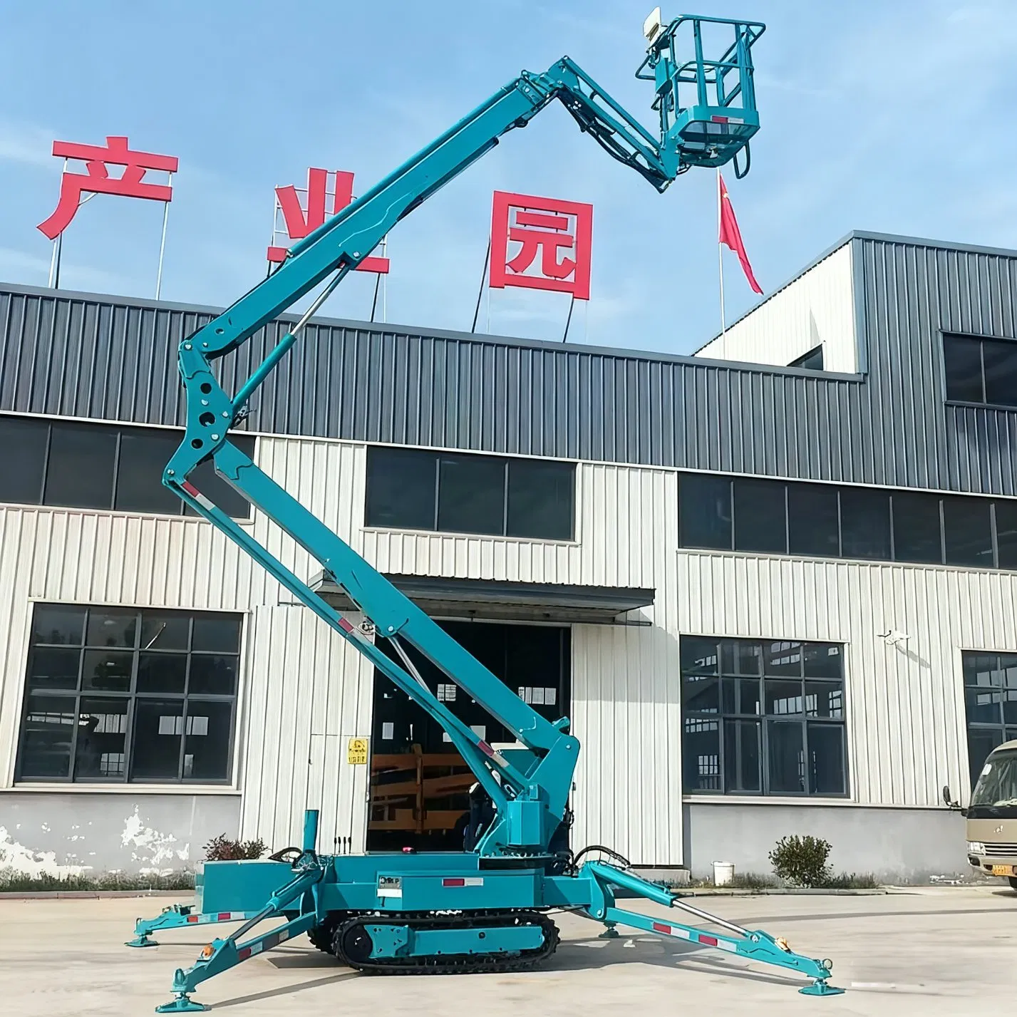 ISO CE Hydraulic Man Mobile Bucket Aerial Work Towable Articulated Telescopic Cherry Picker Trailer Mounted Spider Boom Lift
