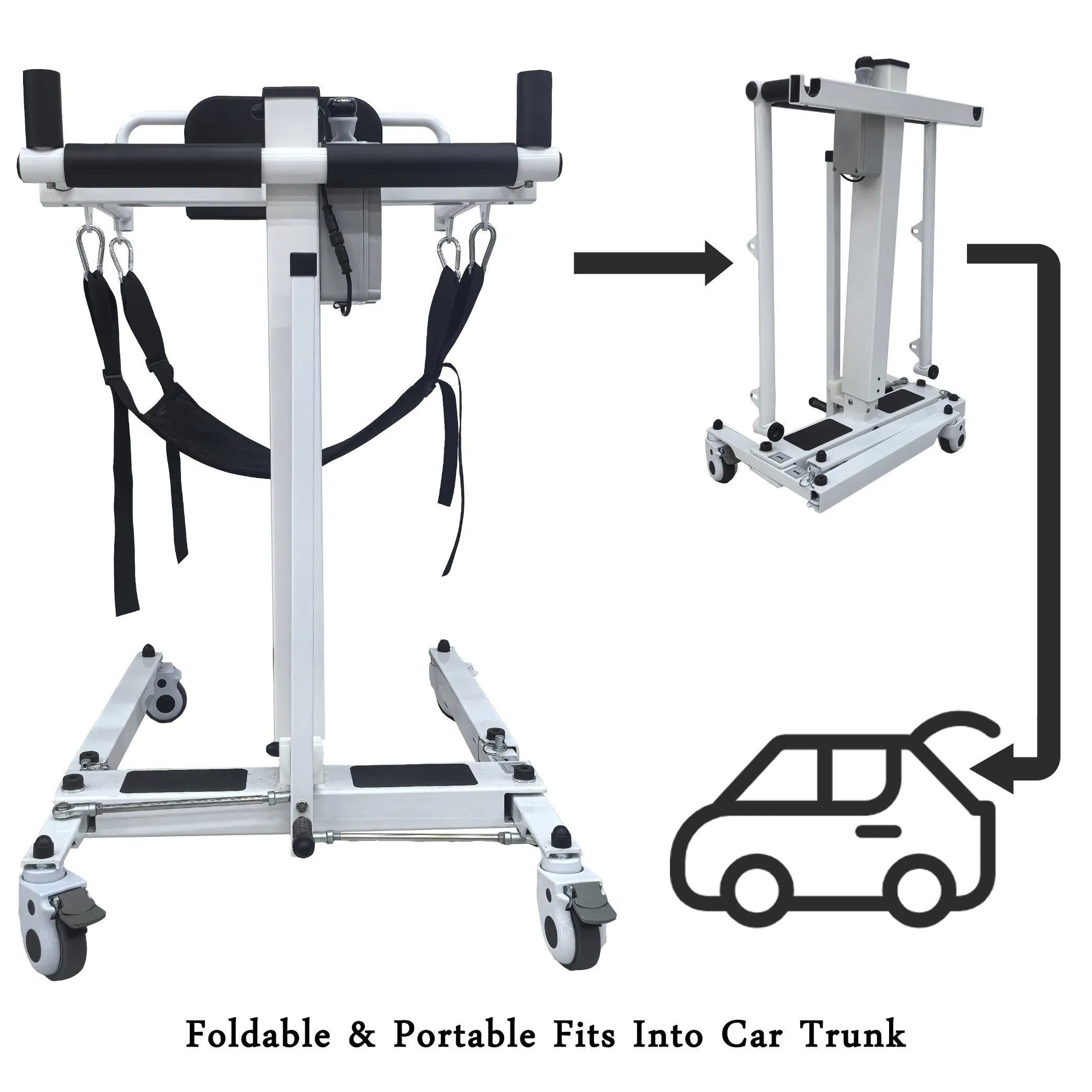 Qingxiao Brand 4 in 1 Wheelchair Transfer Lift Aid for Elderly