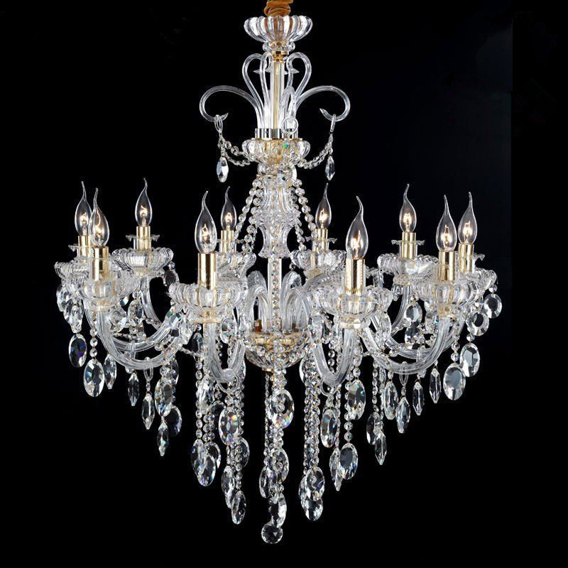 Customized Modern Design Elegant Luxury Restaurant Dining Table Crystal Chandelier Lamps