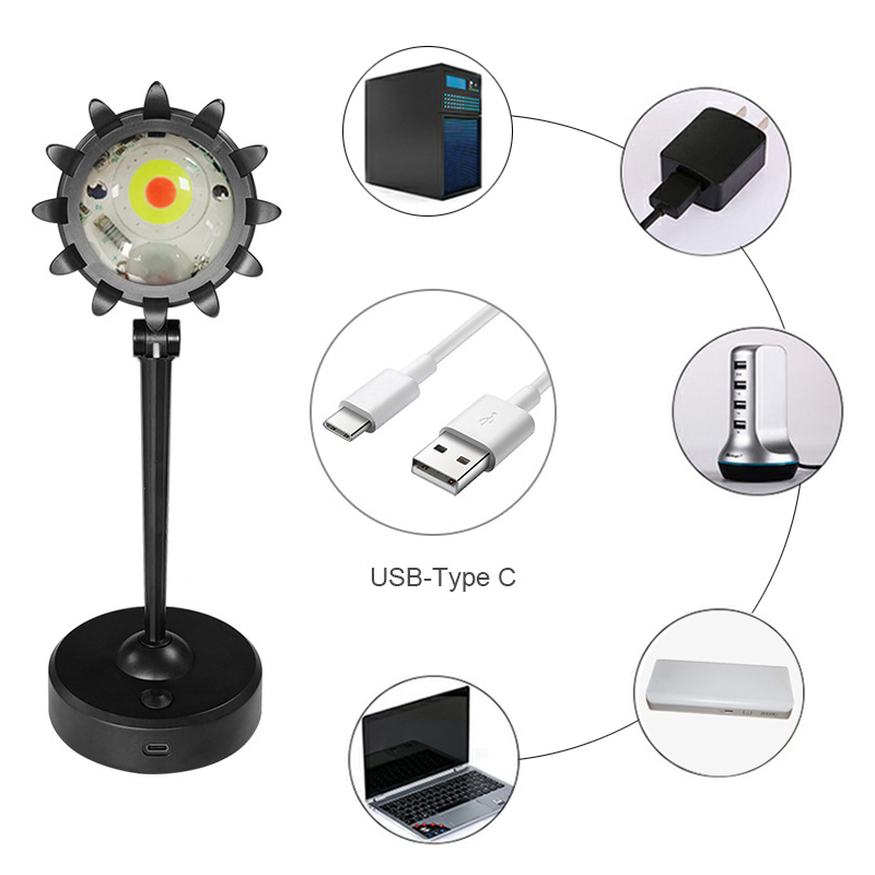 Party &amp; Home Decor Atmosphere Light Sunflower Sunset Lamp for Bedroom Sunset Lamp