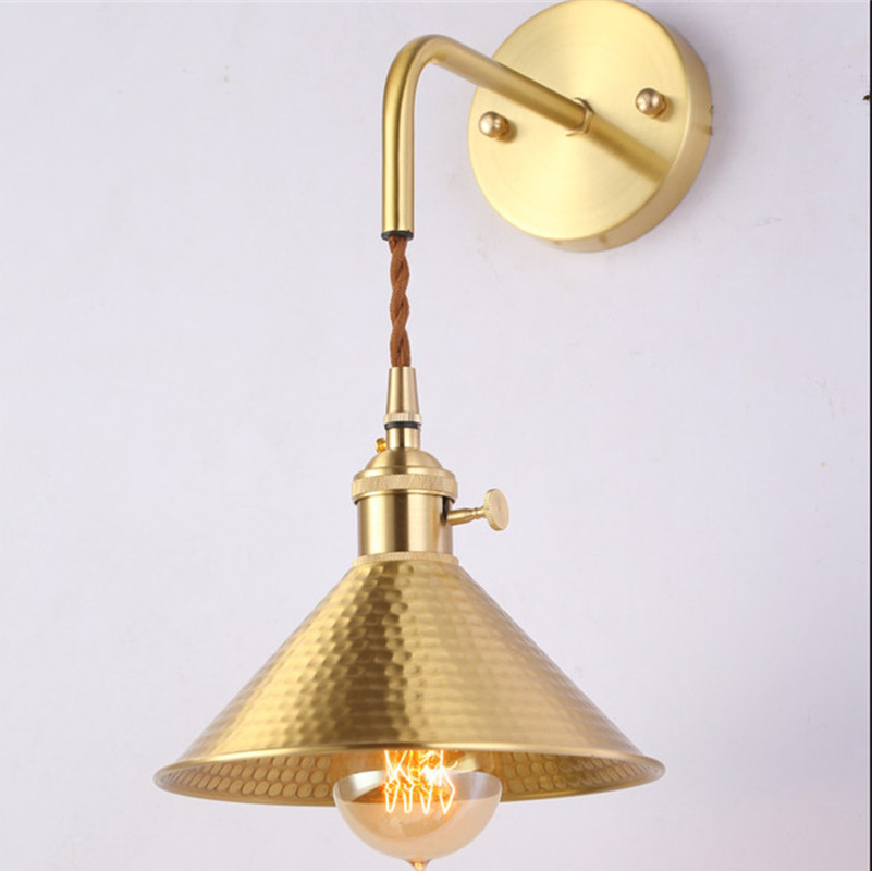 American Minimalist Bedside Bedside Restaurant Bar Brass Sconce (WH-OR-131)