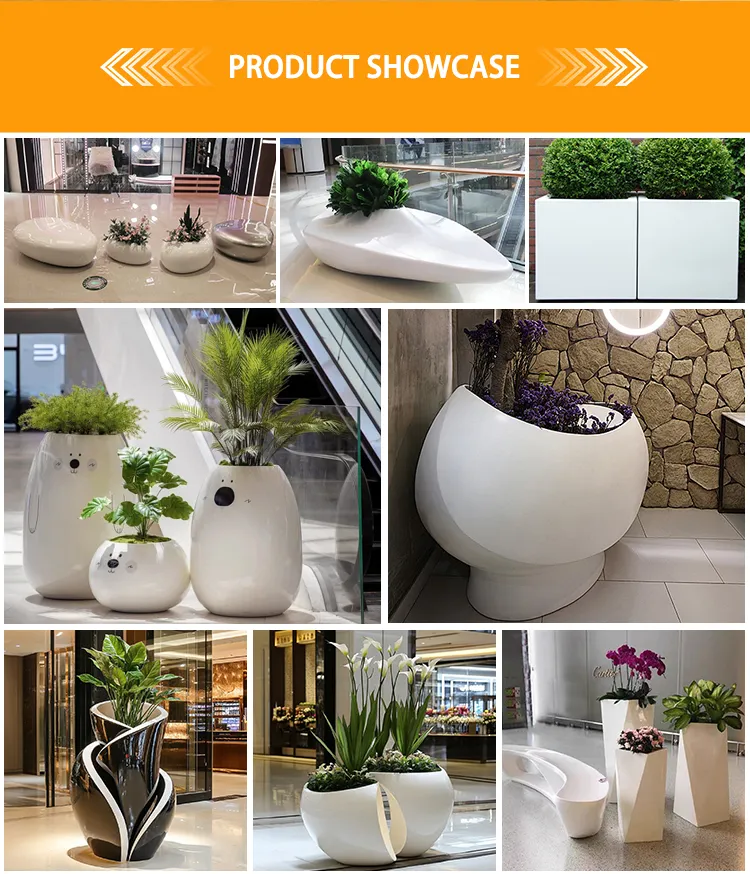 Outdoor Plant Fiberglass Pots