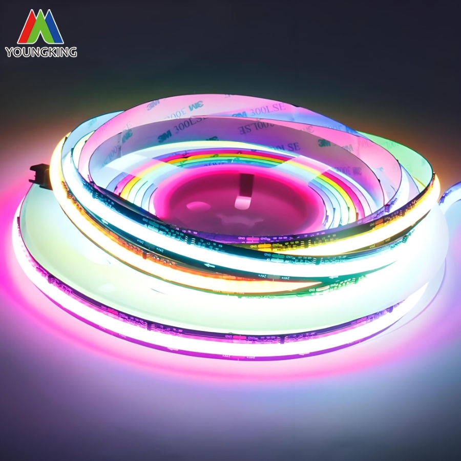 8mm 10mm 12mm Width Rgbic COB LED Strip Light Addressable LED RGB IC Ws2811 12V/24V LED Strip 720LEDs Tira De Luz LED COB LED Strip Light