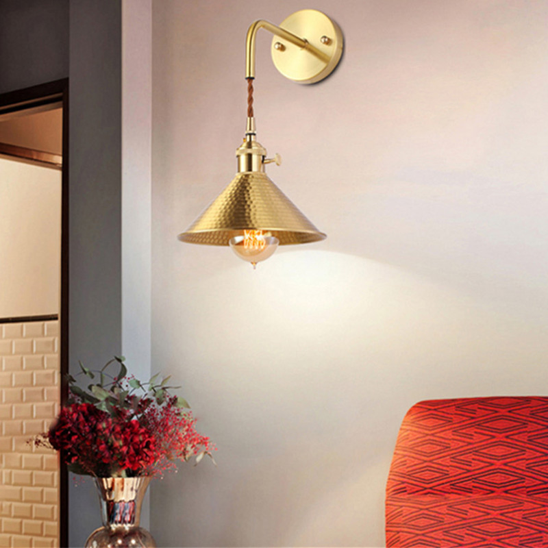 American Minimalist Bedside Bedside Restaurant Bar Brass Sconce (WH-OR-131)