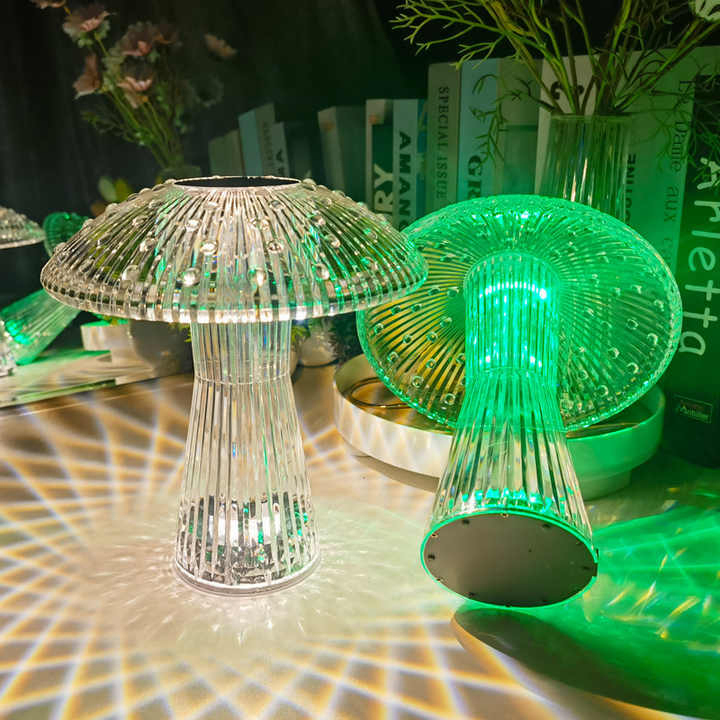 LED Magic Arhubtouching Control Magic Rose Activated Lamp Touch Control Luxury Home Decor Crystal RGB Table