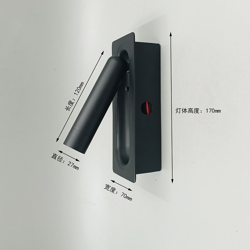 Modern Minimalist LED Wall Sconce for Stylish Hotel Rooms