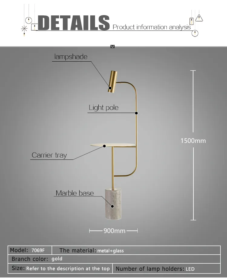 Glass Floor Lamp View 4