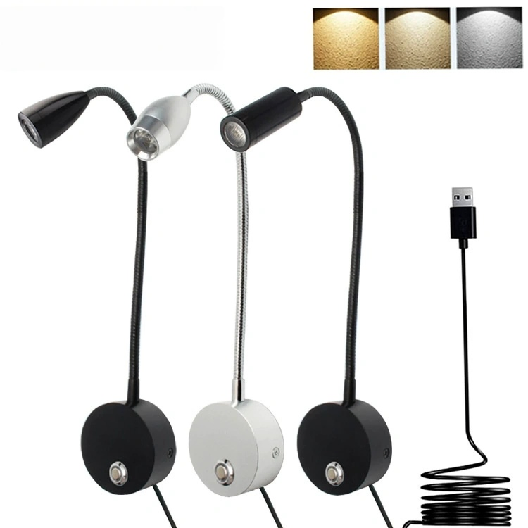 Dimmable USB Touch Switch 12V Caravan RV Motorhome Marine Boat Yacht Lamp LED Car Interior Reading Light