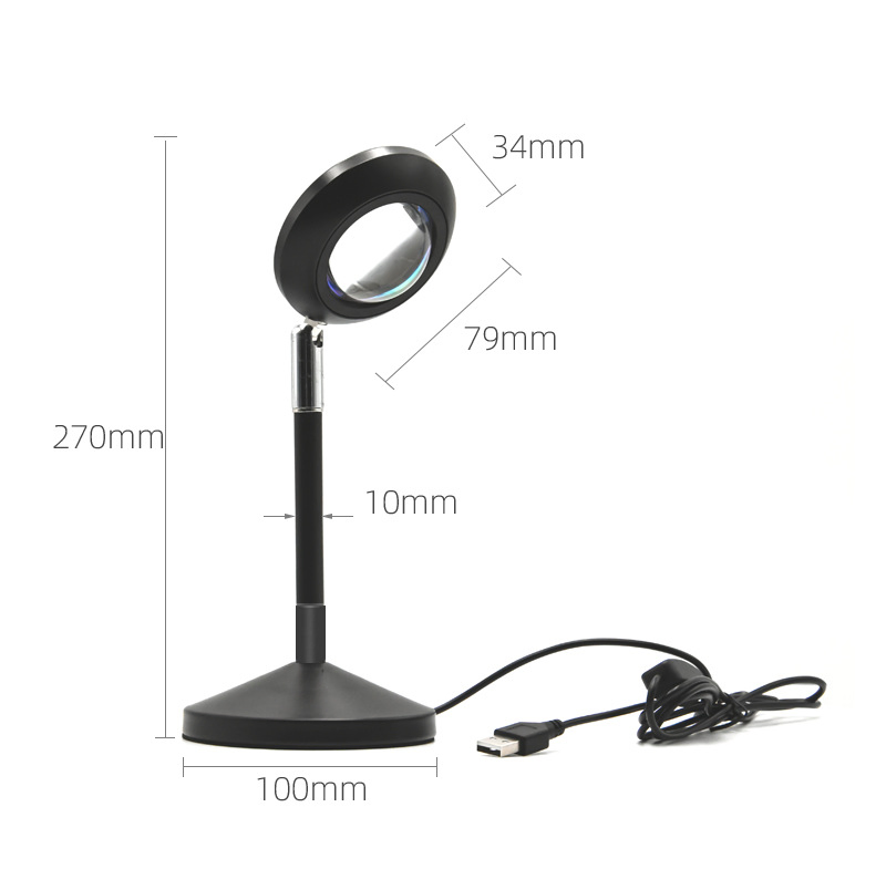 New APP Control 4 Modes Smart Photography Living Room Bedroom Table Light 16colors RGB Sunset Halo Lamps