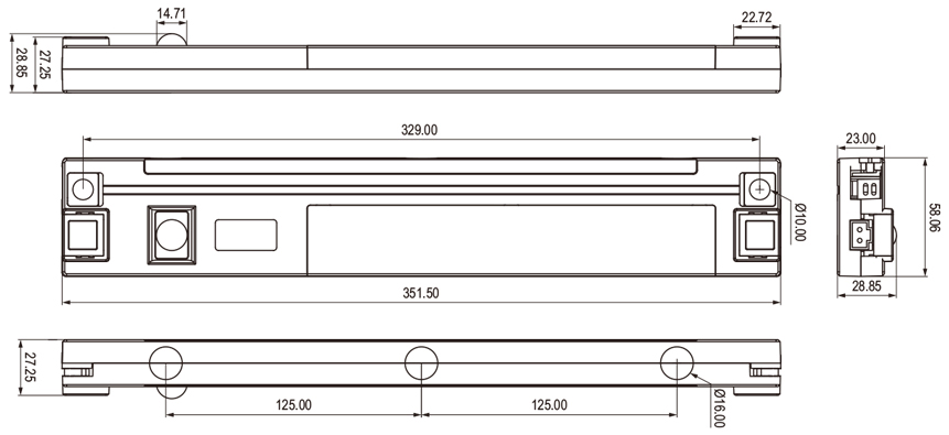LED Enclosure Lighting with Motion Detection LED Cabinet Lamps with Movement Sensor LED 035-PIR