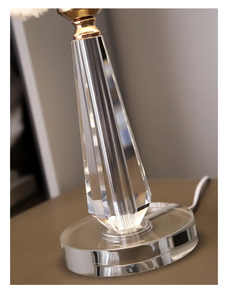 Crystal Feather Table Lamp View 10