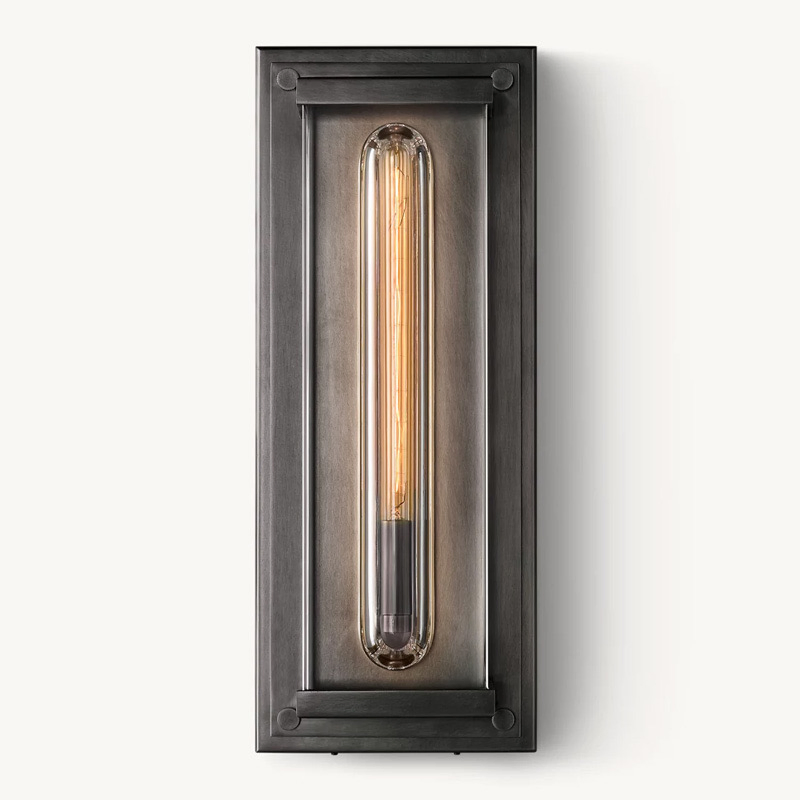 Solid Crystal Wall Lamp Savile Grand Rectangular Sconce