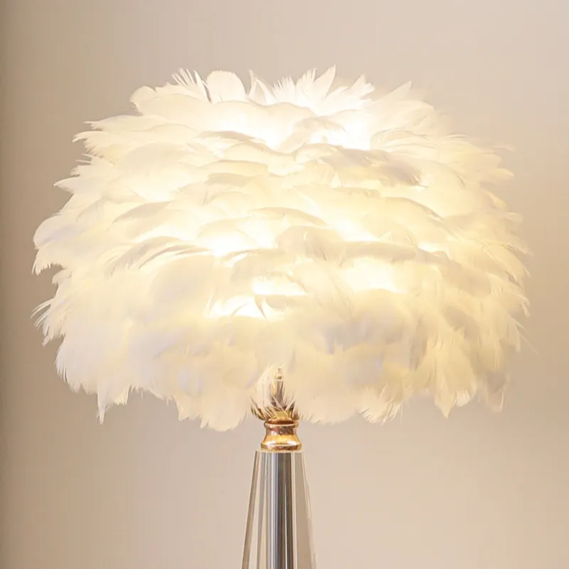 Crystal Feather Table Lamp View 8