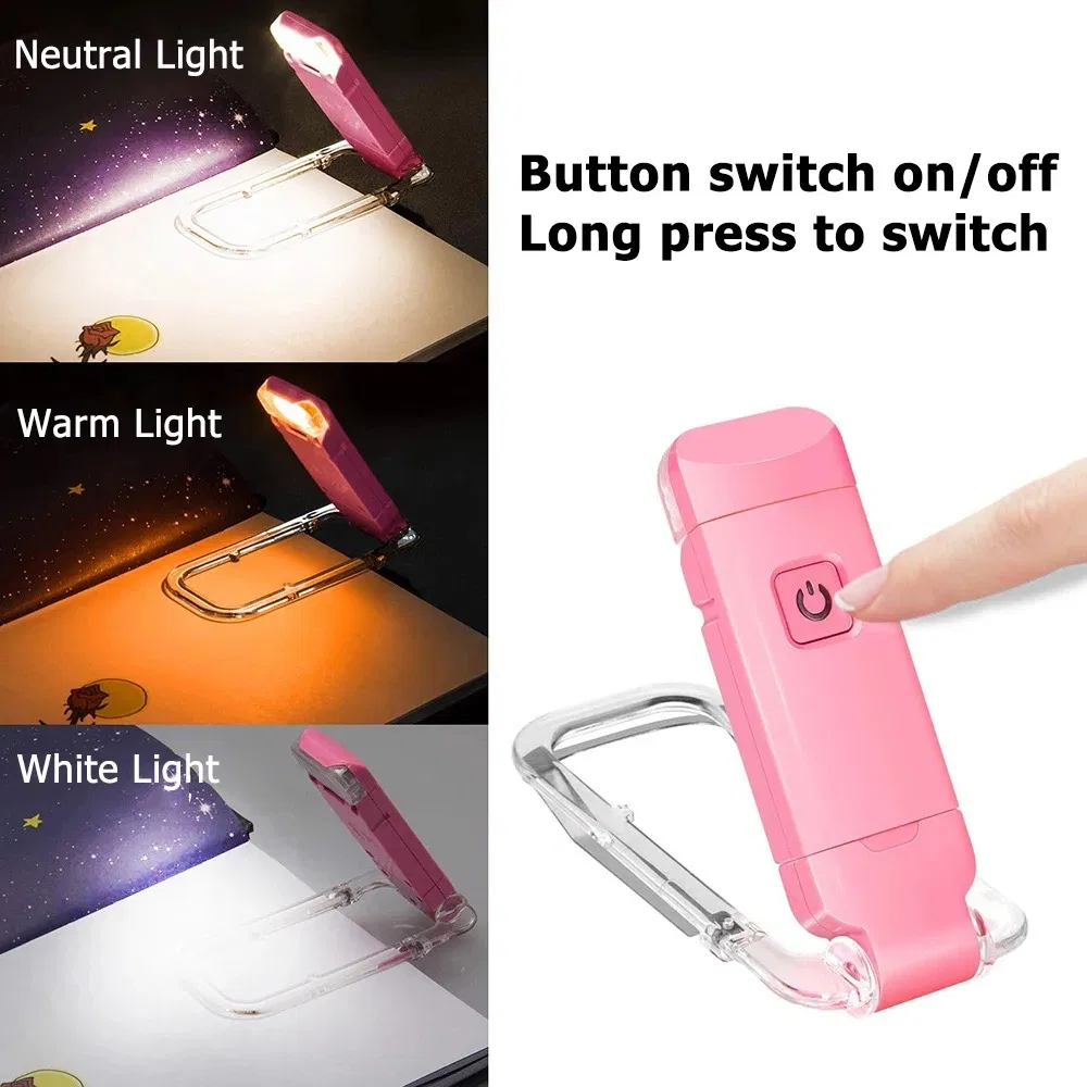 Outdoor Book Reading Light USB Rechargeable Dimmable LED Night Lights