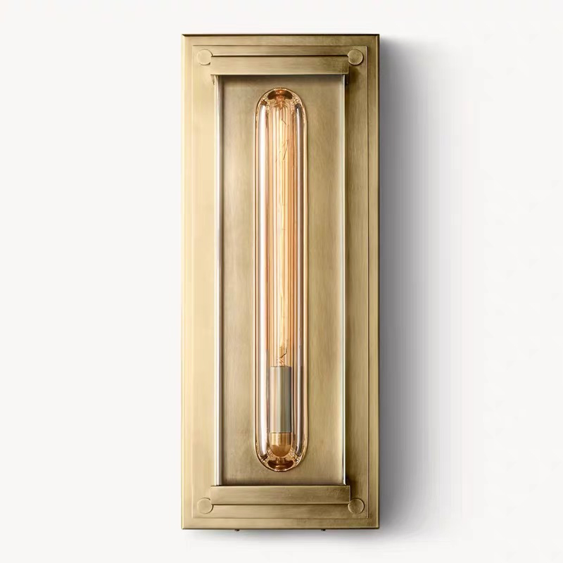 Solid Crystal Wall Lamp Savile Grand Rectangular Sconce
