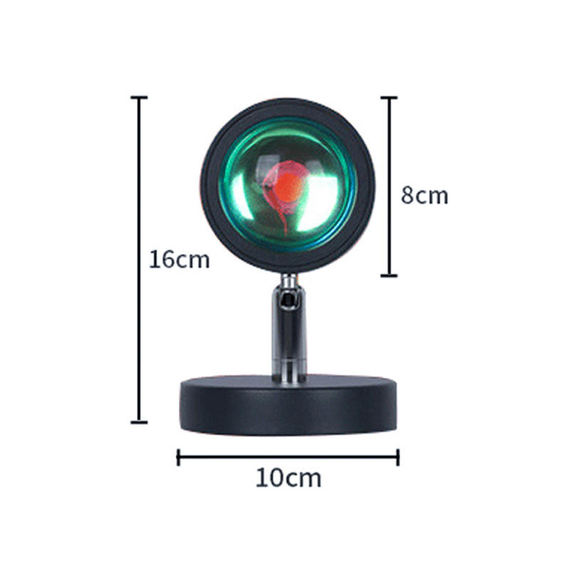 High Quality Aluminum Alloy Sunset Projector Lamp LED Sunset Projection Halo Lamp