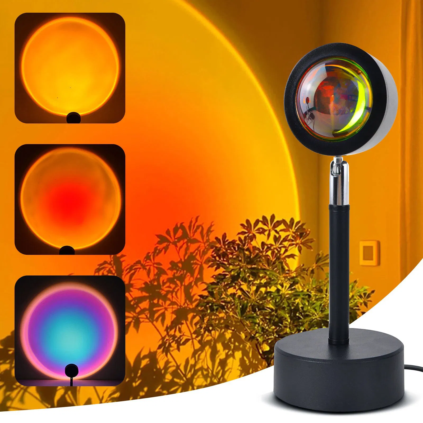 Customization High Quality Sunset Projector Lamp 180 Degree Rotation Projection Light Lamp