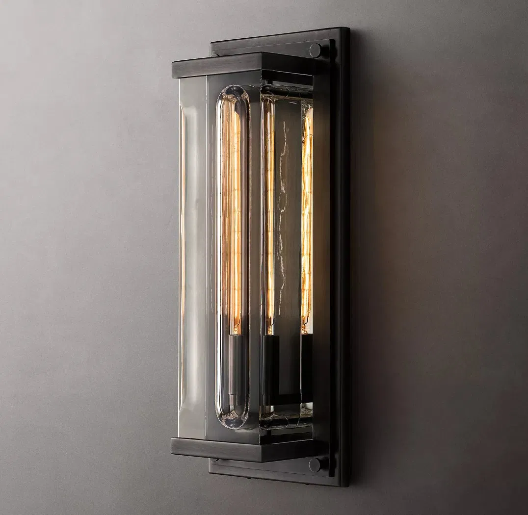 Solid Crystal Wall Lamp Savile Grand Rectangular Sconce
