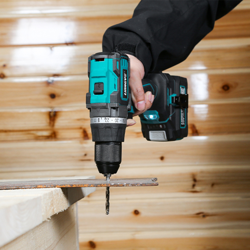 Liangye Electric Power Tool 18V 70nm Heavy Duty Cordless Rechargeable Battery Drill Brushless Power Tool