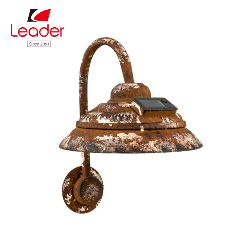 Solar Light Outdoor, Wall Mount Rustic Vintage Red Decor Barn Light, Waterproof, No Wiring, Decor Lighting for Patio, Garden, Deck, Path, Courtyard