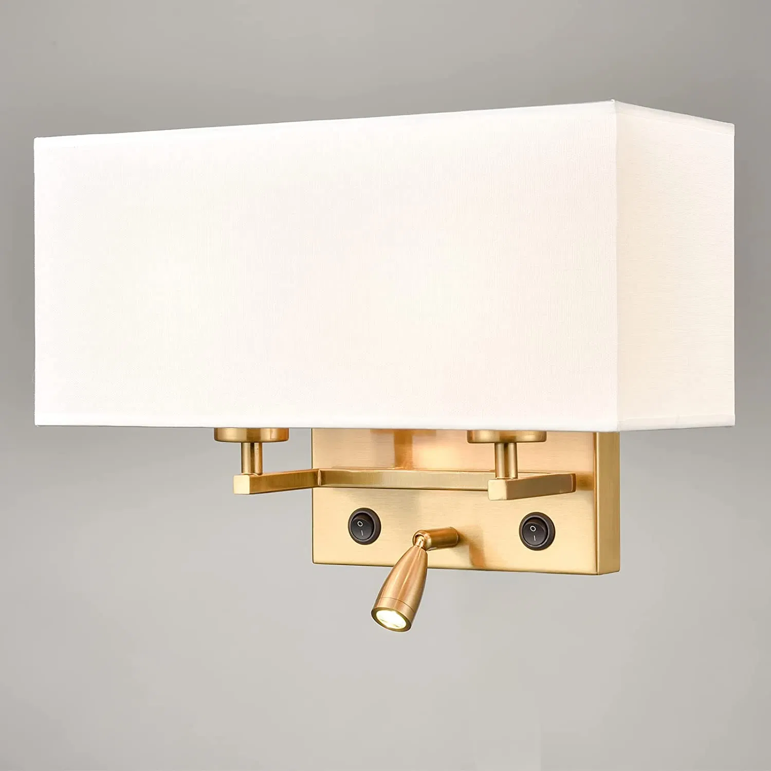 Modern Gold Brass Resort Guest Room Boutique OEM Hotel Dimmable Bedside Wall Lamp Light Reading Hardwired Wall Sconce Lighting Bulk Order