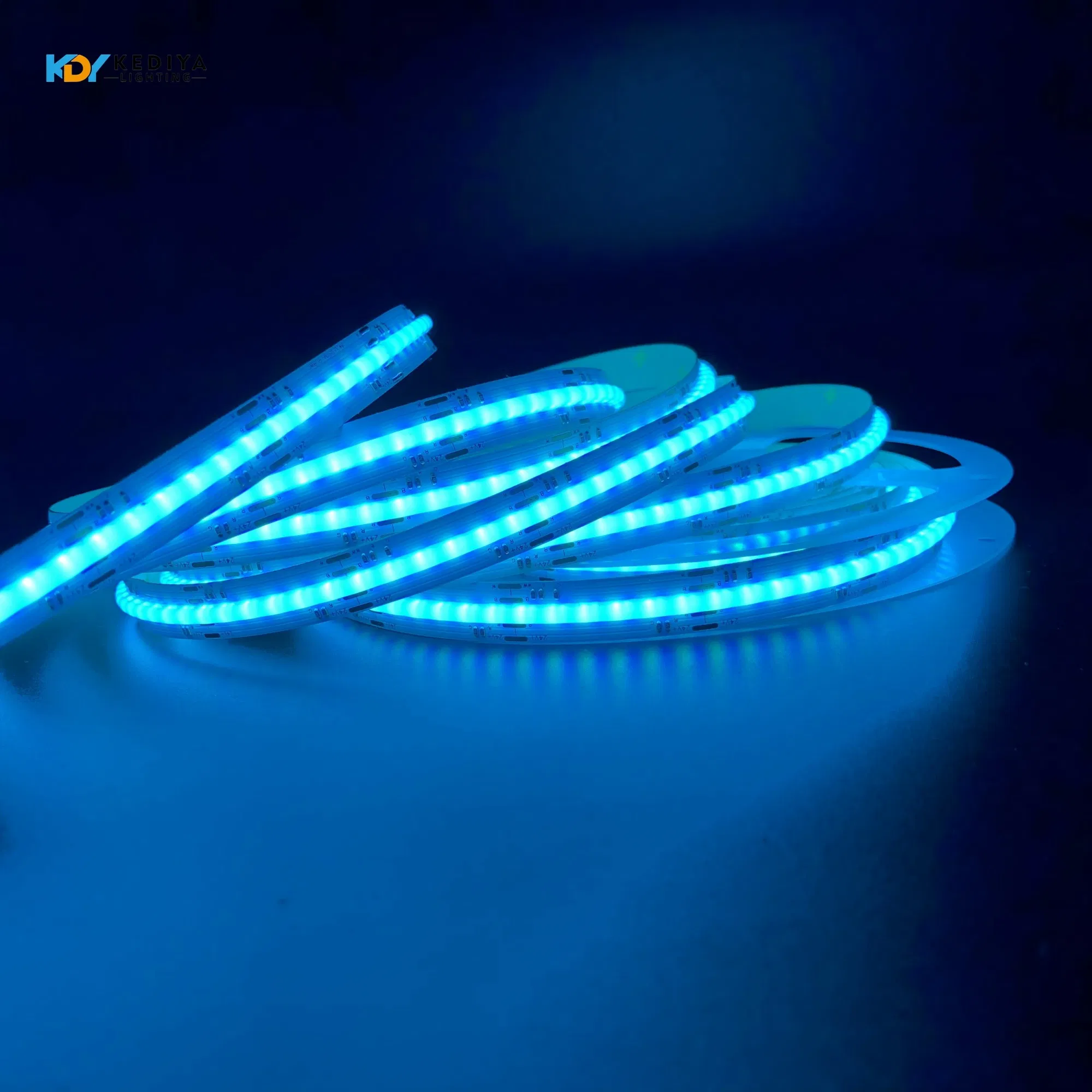 24V High Density COB Rgbcct LED Tape Light Dotless RGBW Color Changing Strip