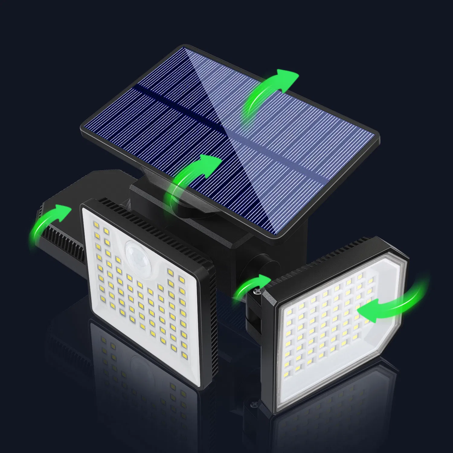 360 Degree Rotating LED Solar Motion Sensor Wall Lights for Outdoor Yard Garage Street