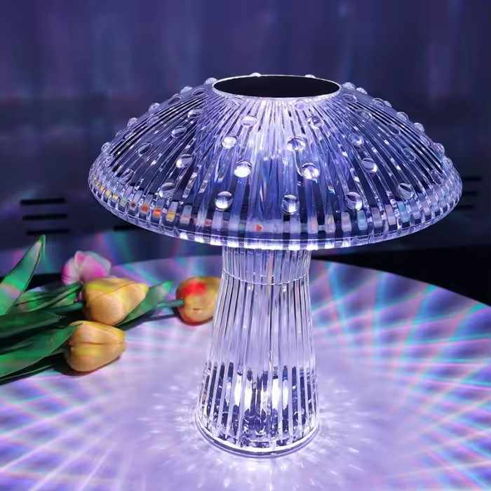 LED Magic Arhubtouching Control Magic Rose Activated Lamp Touch Control Luxury Home Decor Crystal RGB Table