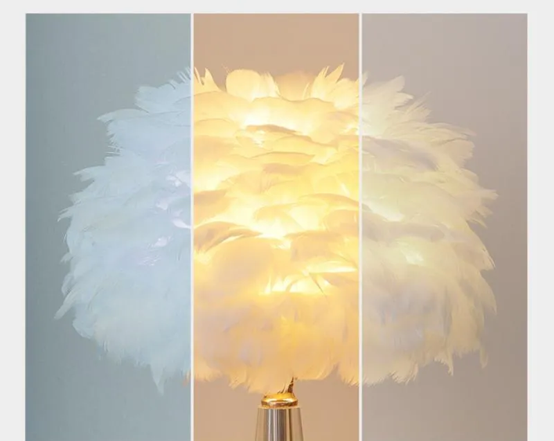 Crystal Feather Table Lamp View 5