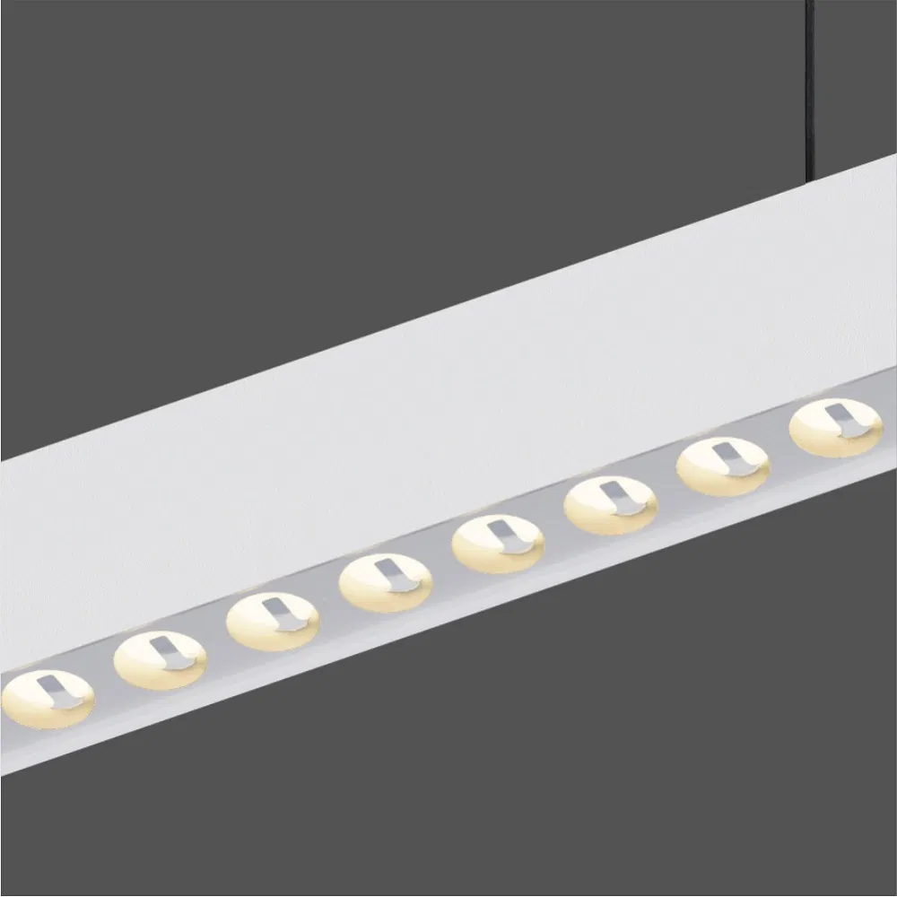 160cm Smart Linear Pendant Light with Backlight Automatic Lifting APP Controlled
