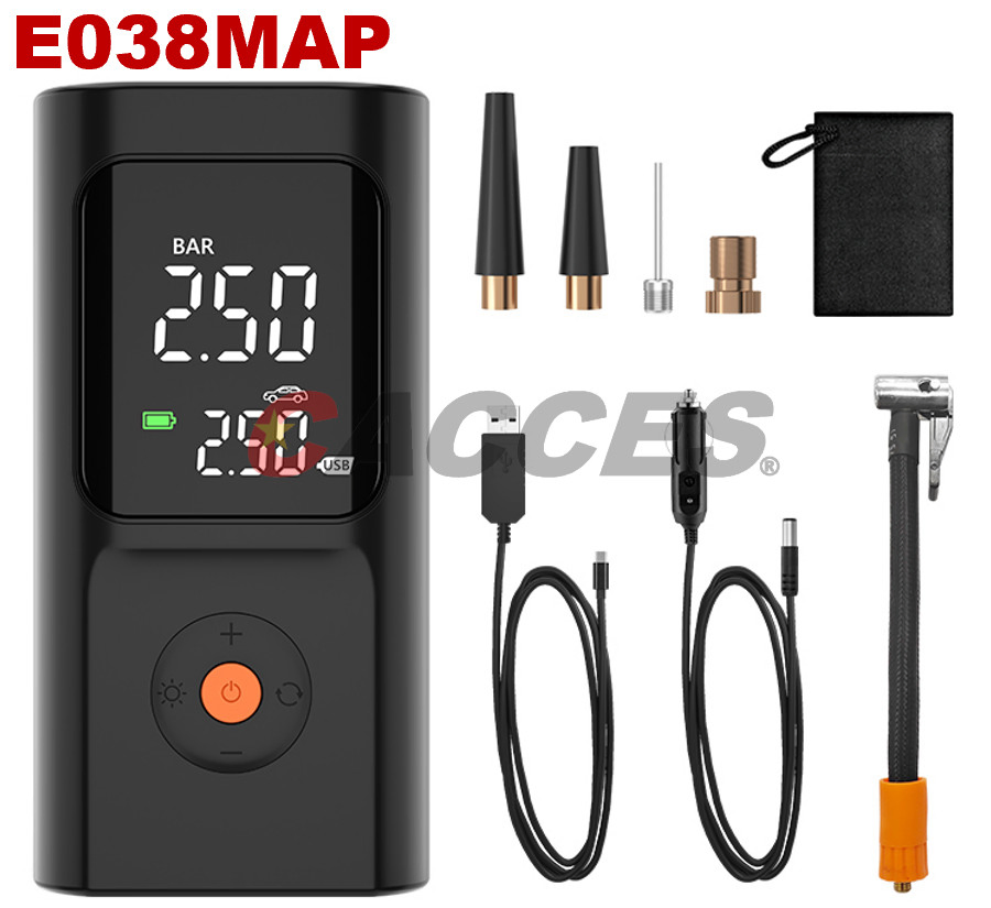 Tire Inflator Air Compressor 12V DC &amp; Cordless 12V Digital Car Tire Pump 150 Psi, Preset Tyre Pressure&Auto Shutoff, Electric Air Pump for Car Tyres, Bike Pump