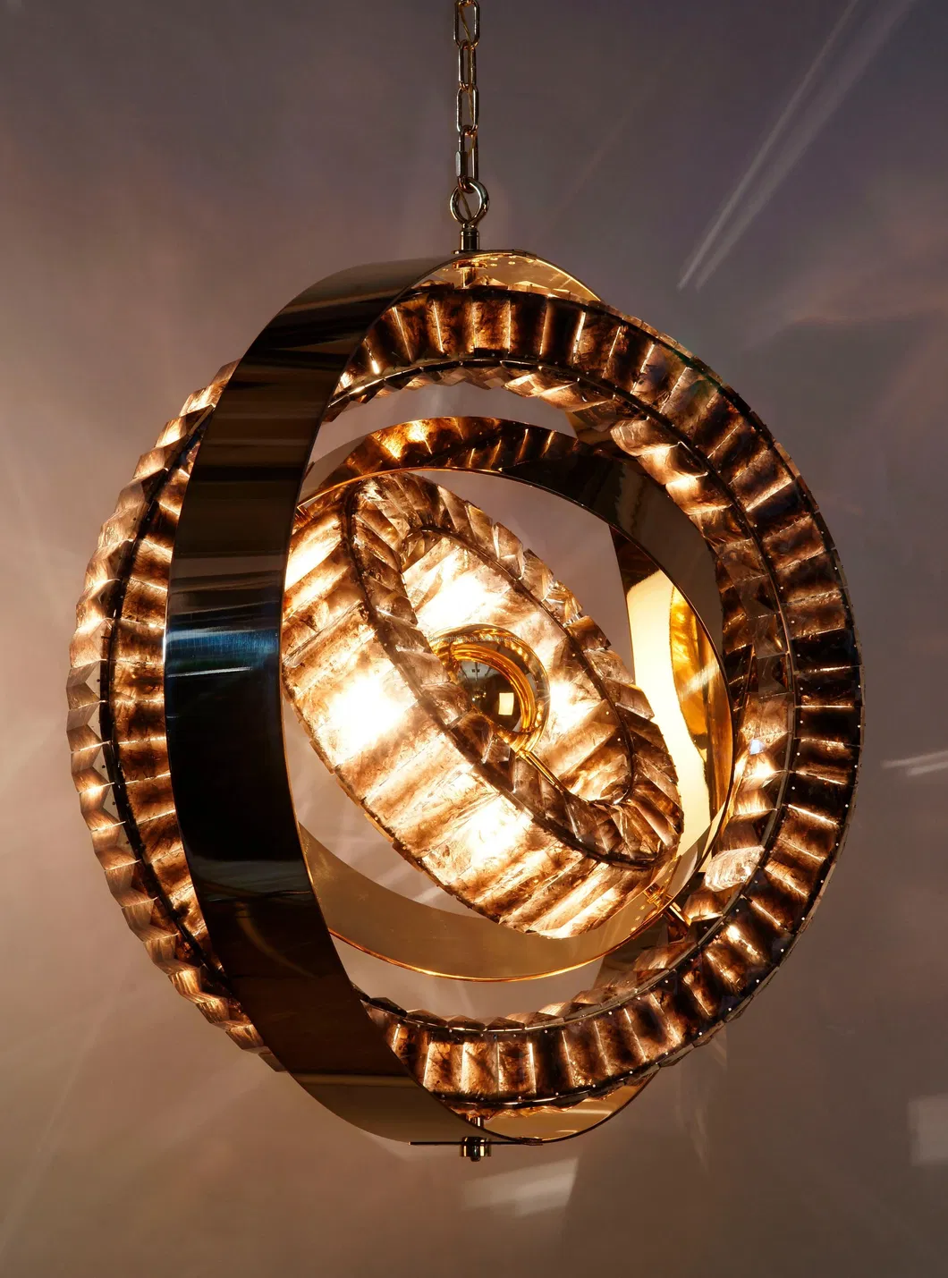 Bedside Wheel Crystal Lamp