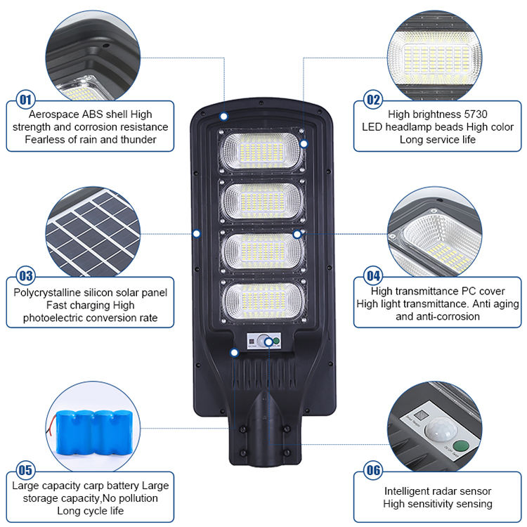 Wholesale Outdoor All in One Solar Powered LED Garden Street Lighting with Motion Sensor