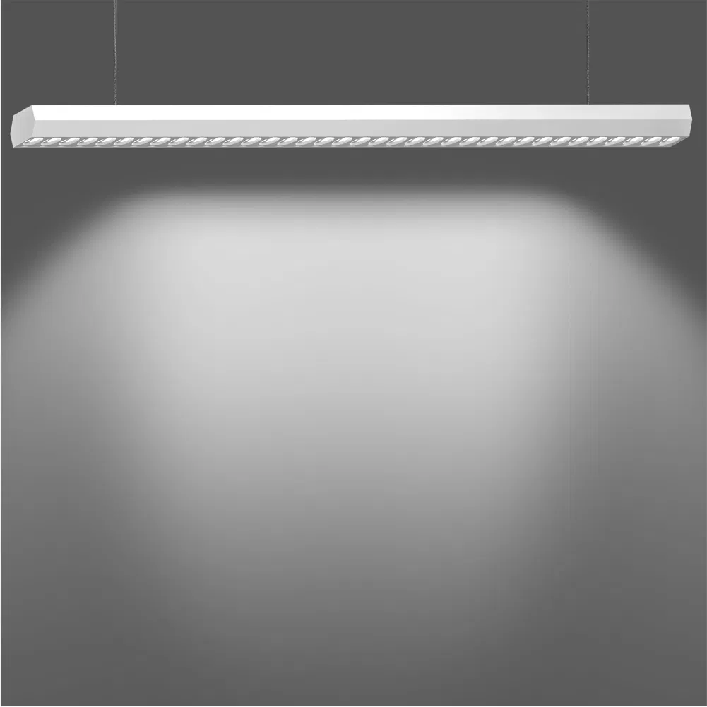 160cm Smart Linear Pendant Light with Backlight Automatic Lifting APP Controlled
