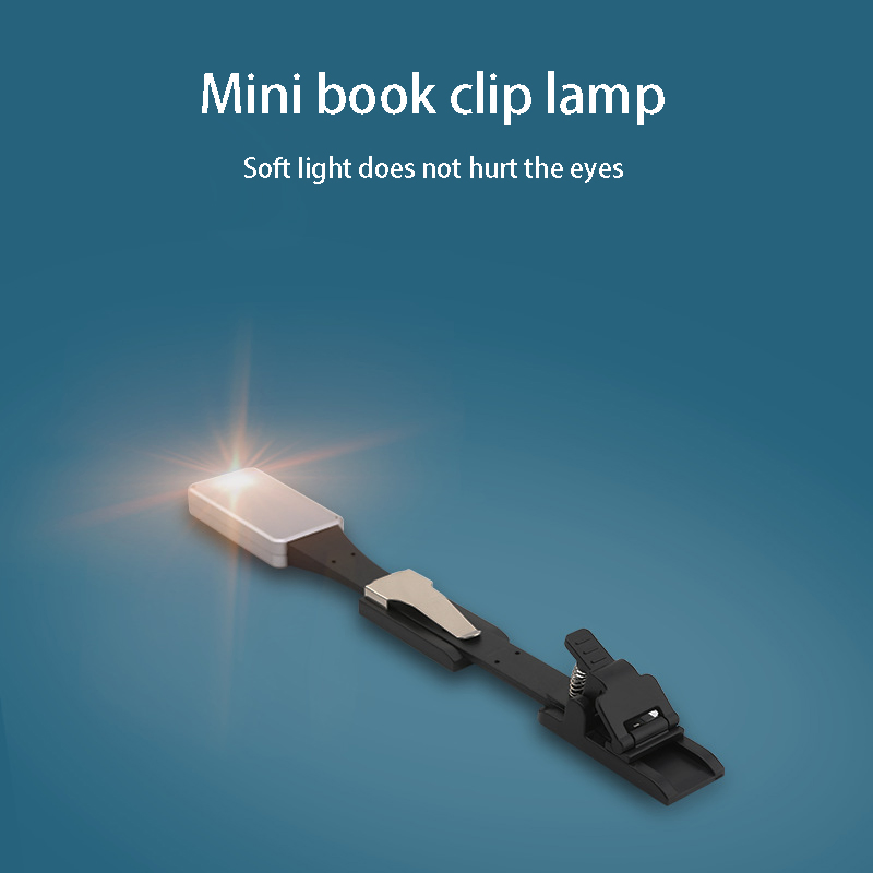 USB Charging Clip Book Light LED Book Clip Light Eye Protection Bookmark Light Reading Light Dimmable