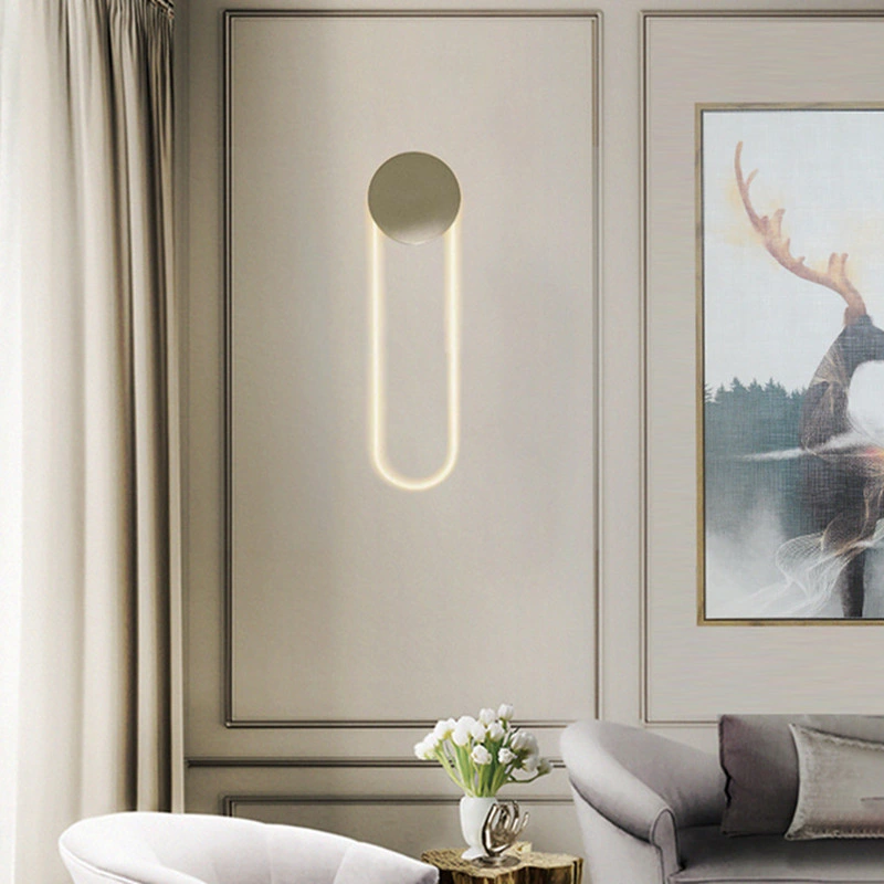 Minimalist Creative Living Room Wall Lamp Postmodern Designer LED Wall Sconce (WH-OR-213)