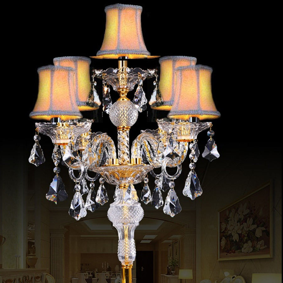 Modern Crystal Table Lamp for Living Room Beside Bed Luxury Crystal Desk Lamp (WH-MTB-124)