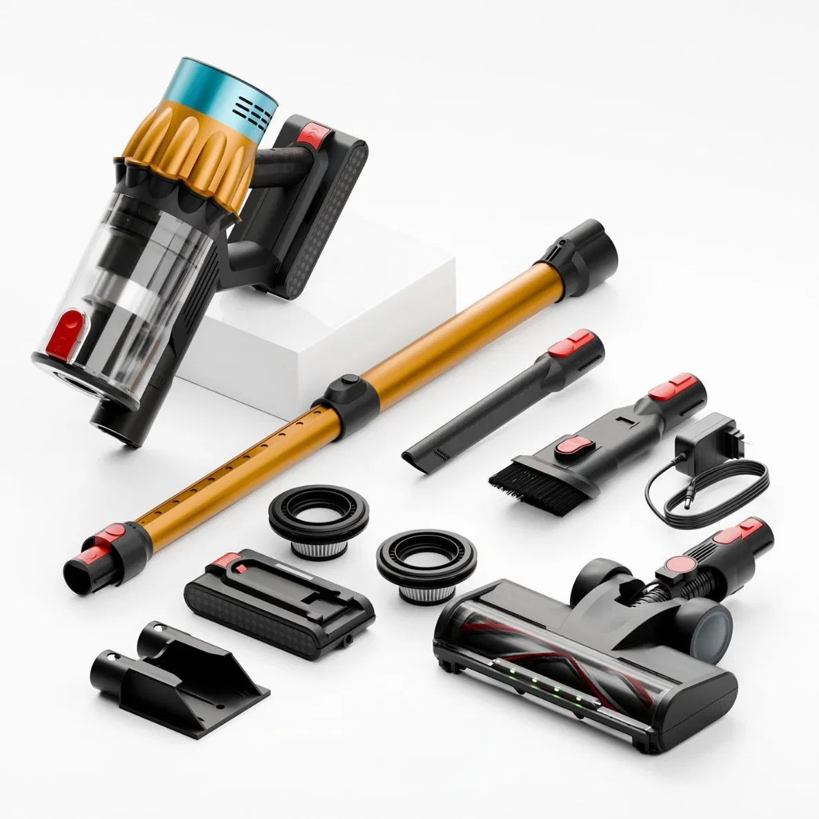 Customized 3-in-1 Cordless Stick Vacuum Cleaner Telescopic Tube &amp; Portable Wireless for Home &amp; Car Handheld Floor Care