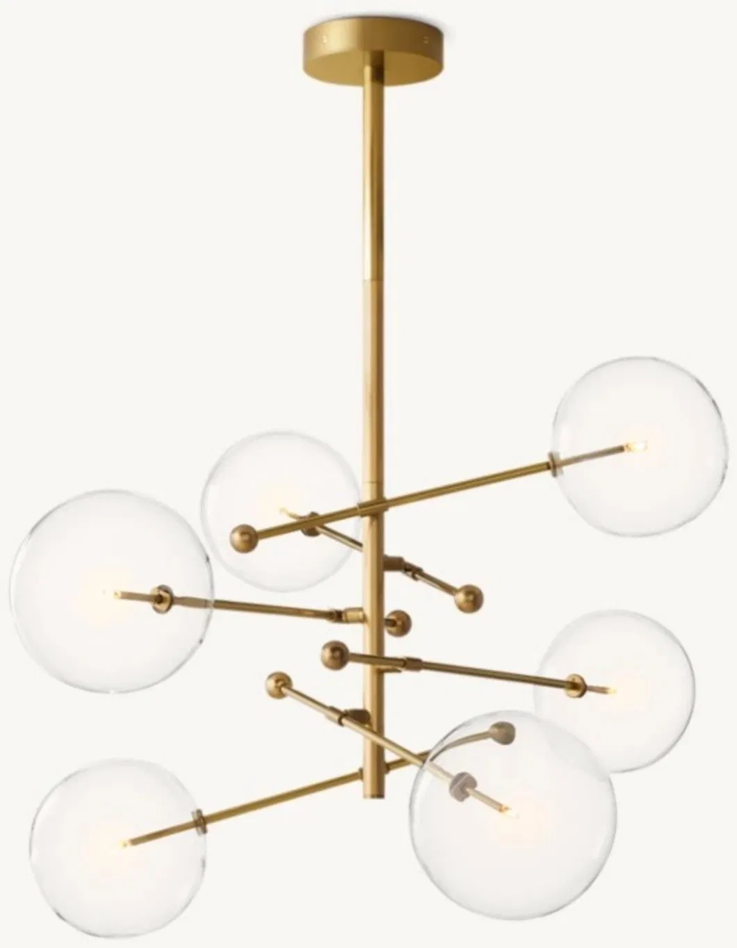 Glass Globe Linear Sconce View 1