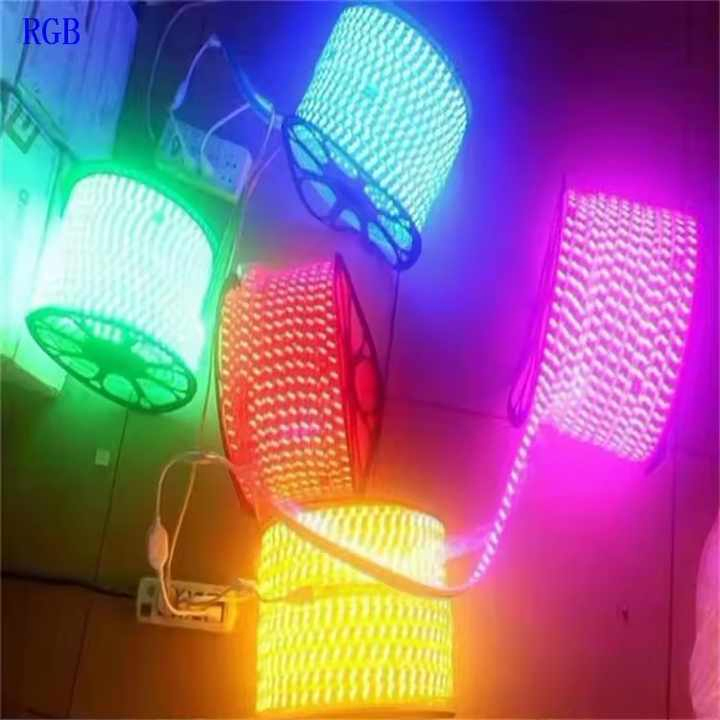 Smartphone APP Controlled RGB WiFi LED Strip Lights Work with Alexa Waterproof RGB LED Strip 5050 SMD LED Smart Rope Lights