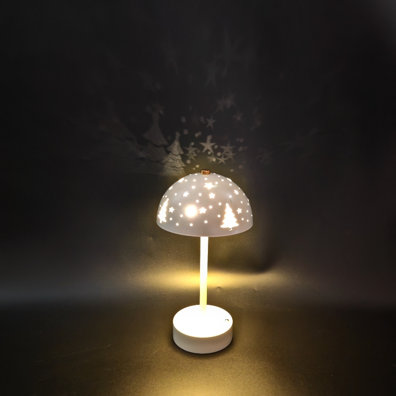 Sleek Geometric Design Table LED Lamp with Metal Construction