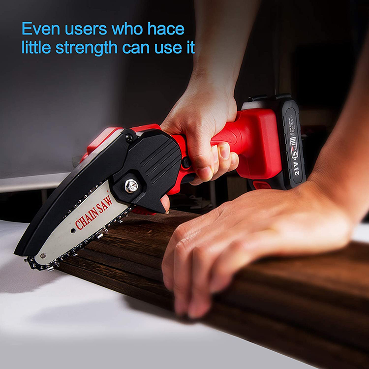 Electric Chainsaw Tree Cutting Cordless Chainsaw with Battery Mini Chain Saw Brushless Electric Chainsaw