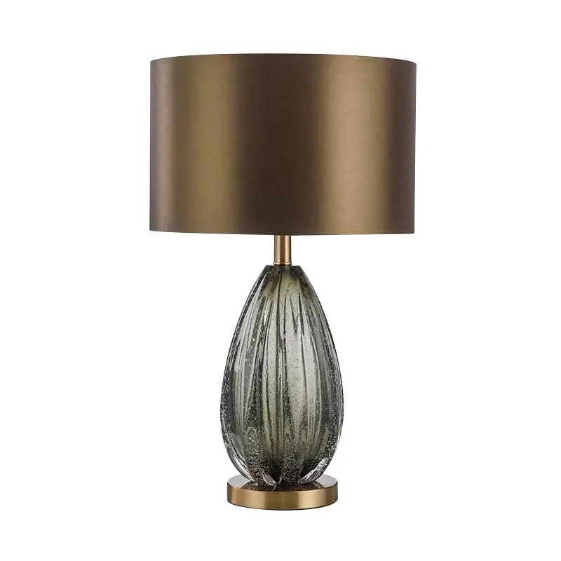 Hotel Modern Table Light Luxury Blue Crystal LED Table Lamp