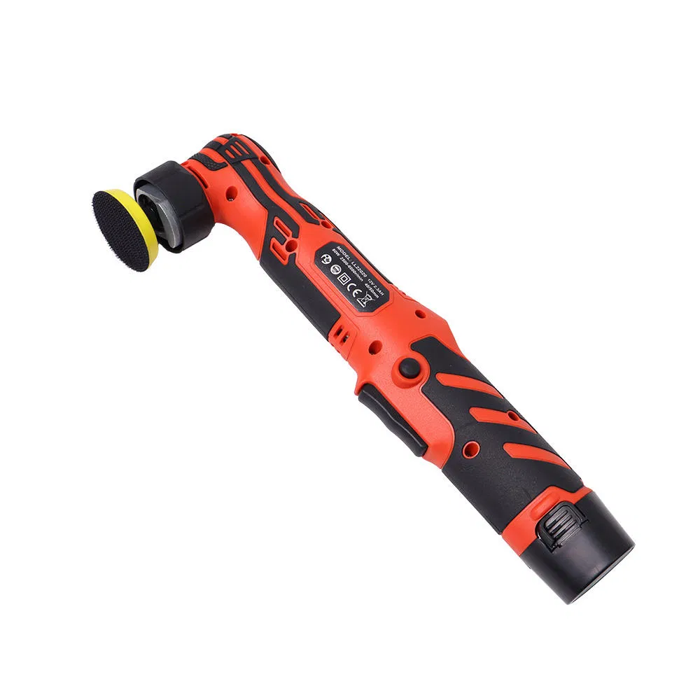 12V Cordless Mini Dual Action Car Polisher 5mm/12mm Orbital with 40mm/50mm Backing Pads