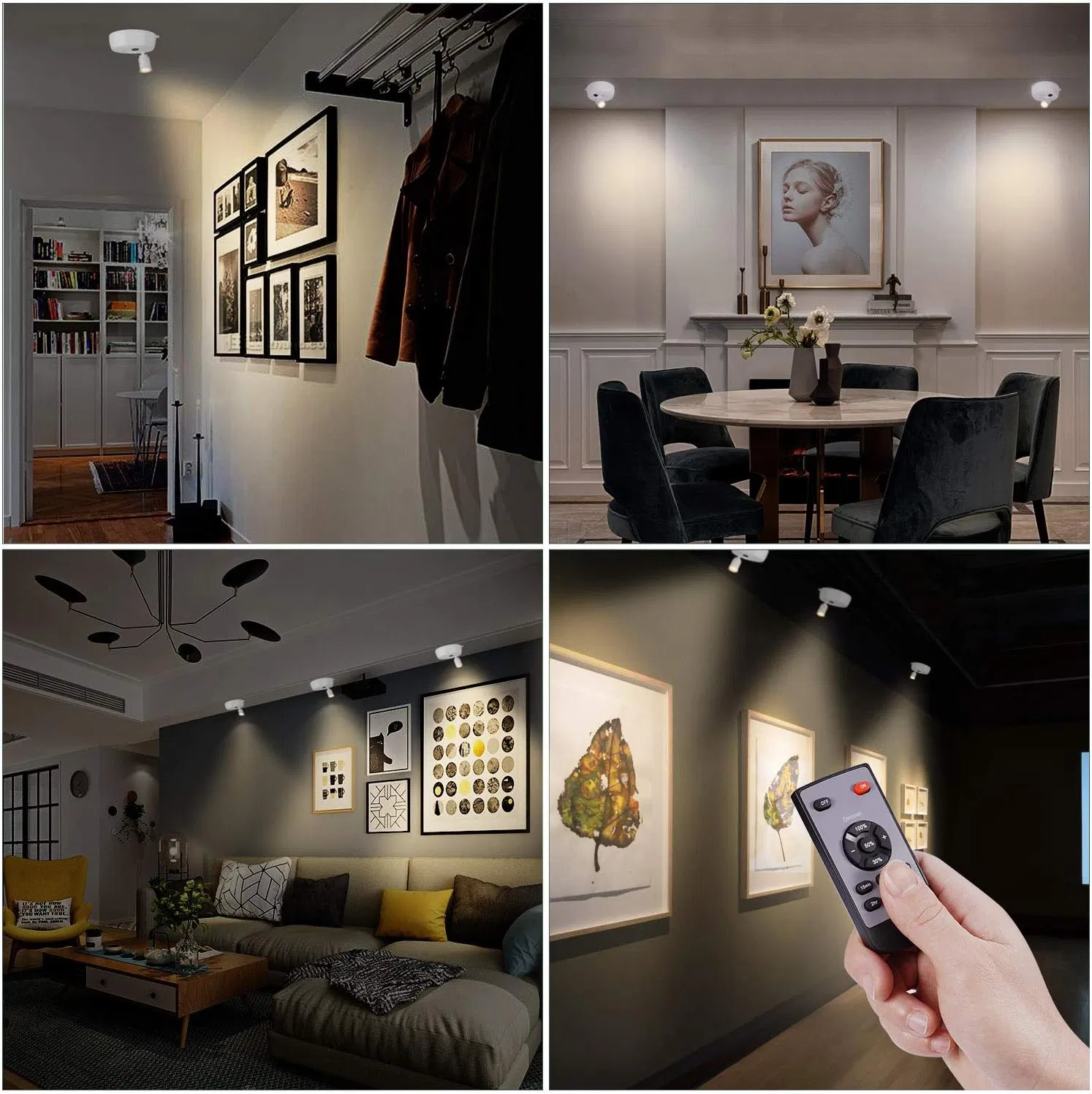 LED Spot Light for Plants Trees Pictures Display Painting Art Frame Gallery Portrait Night Light for Kids Reading Dimmable