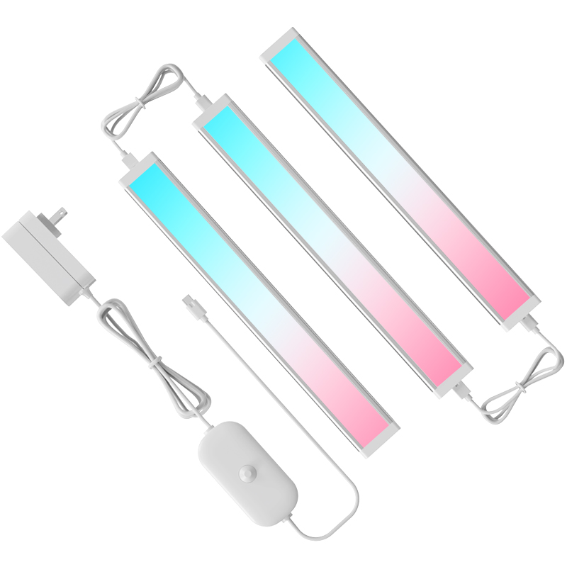Smart RGB Tuya APP-Controlled Cabinet Light Set with Adapters