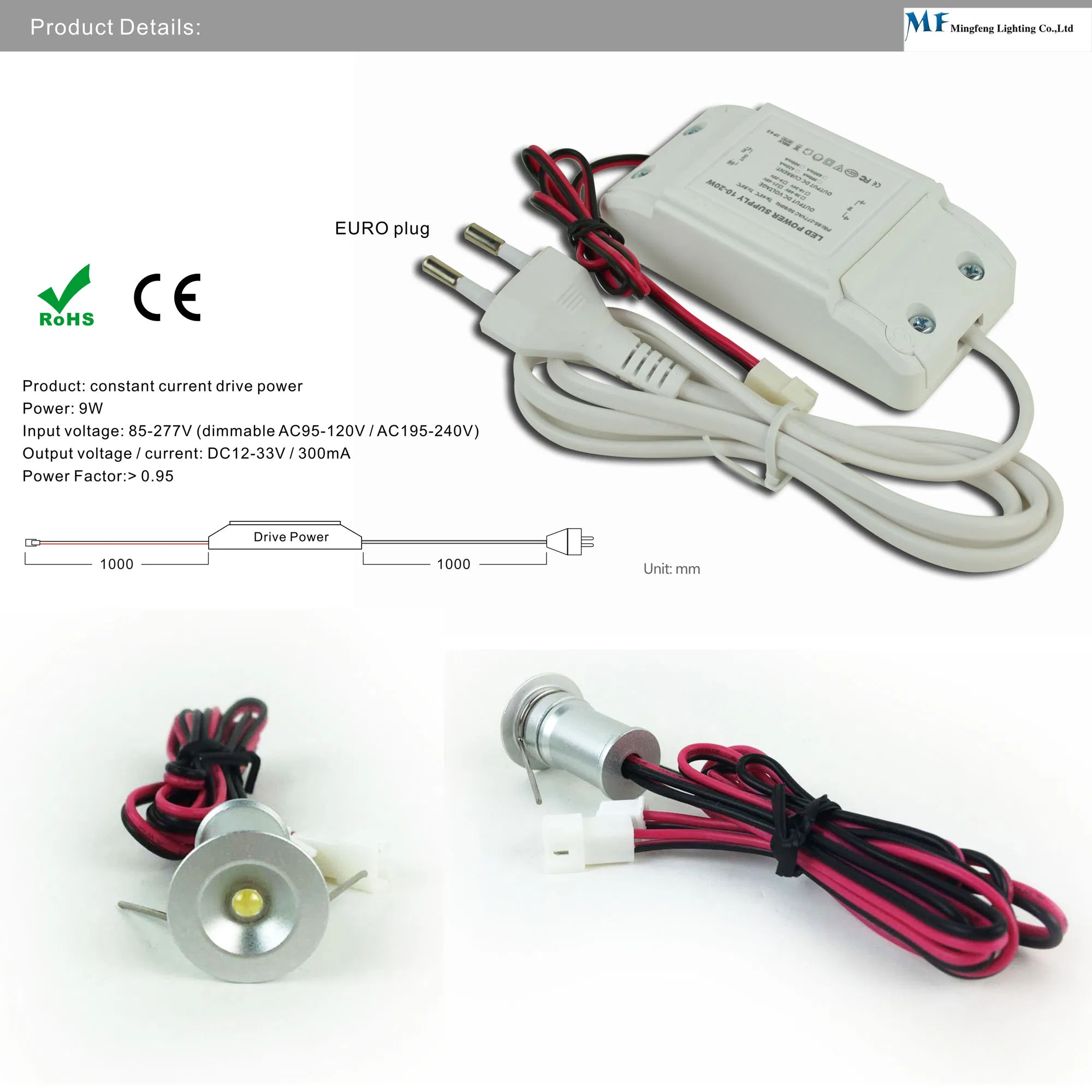 Factory Price 1W IP44 85-277V 6063 Aluminum Waterproof LED Down Light for Residential Lighting Commercial Spaces Hospitality Industry Architectural Lighting